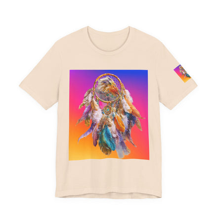 Dreamcatcher Vibes Unisex Tee - Boho Style, Festival Wear, Dreamer Gift, Spiritual Apparel, Summer Top, Unique Graphic T-Shirt