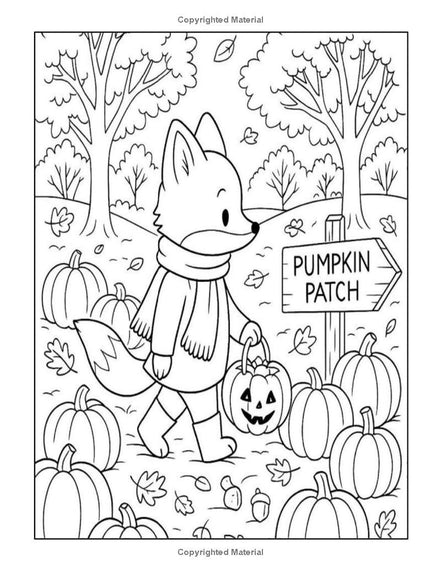 Cozy Fall Coloring Book: I LUV EZ Coloring Book