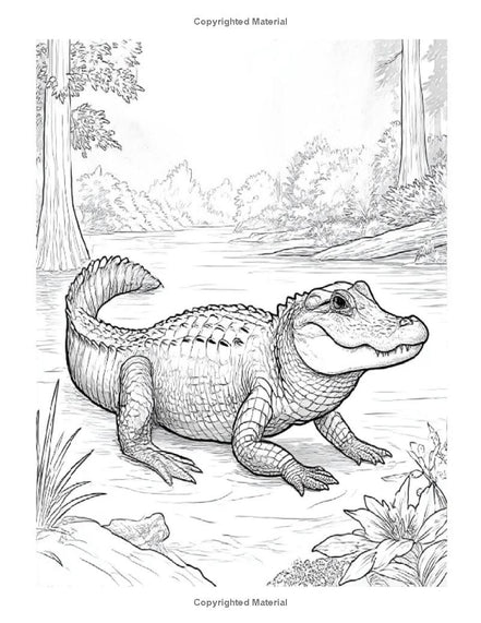 Animals in the Wild: I LUV EZ Coloring Book