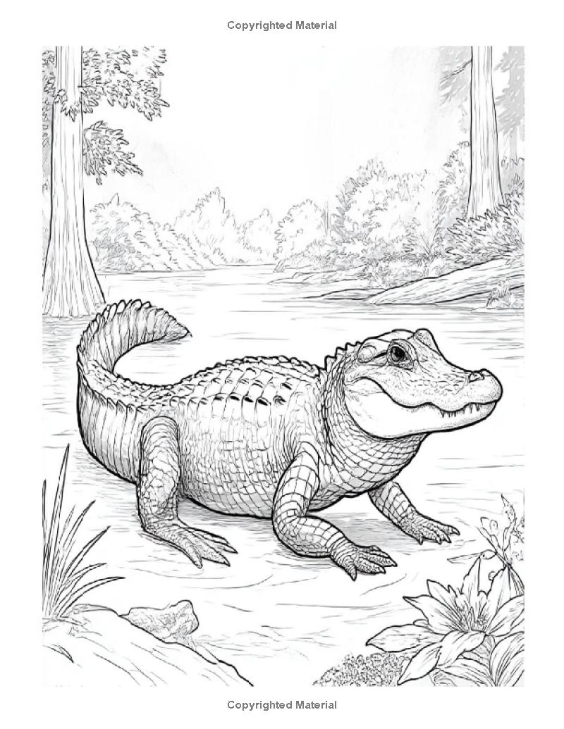 Animals in the Wild: I LUV EZ Coloring Book