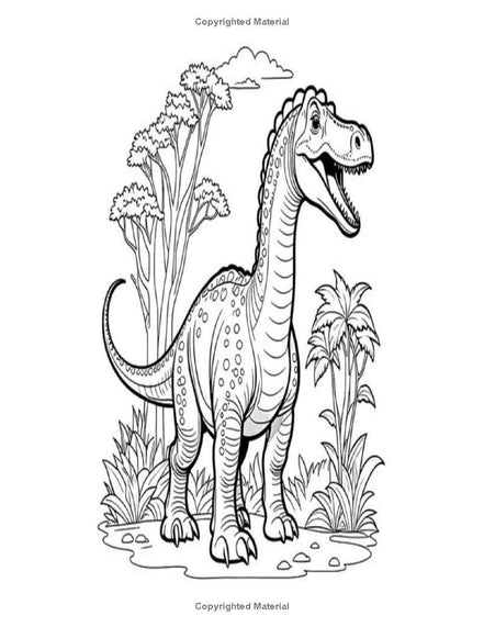 Dino Coloring Book: I LUV EZ Coloring Book