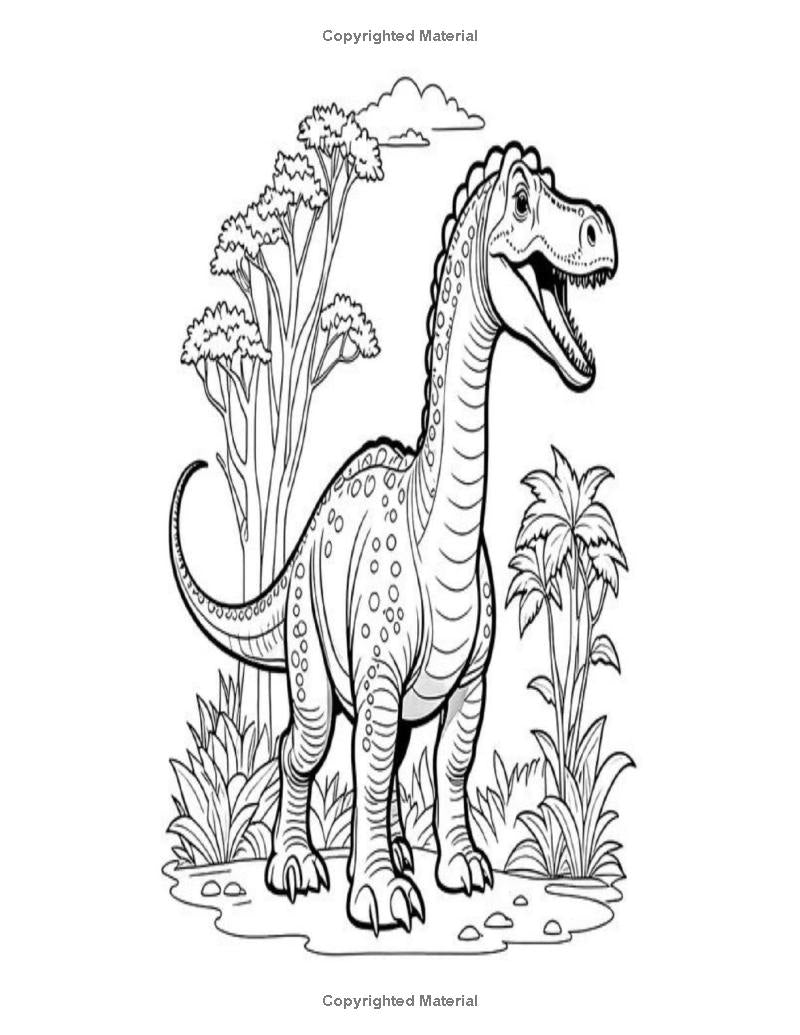 Dino Coloring Book: I LUV EZ Coloring Book