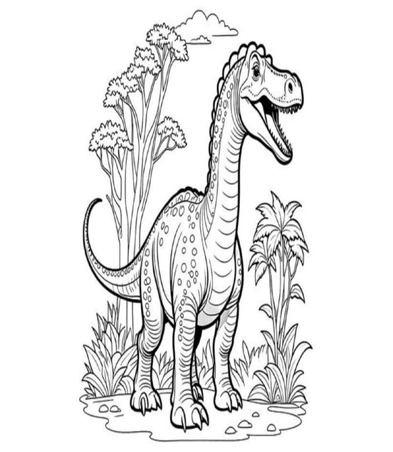Dino Coloring Book: I LUV EZ Coloring Book