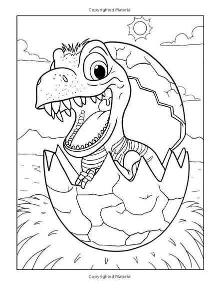 Dino Coloring Book: I LUV EZ Coloring Book