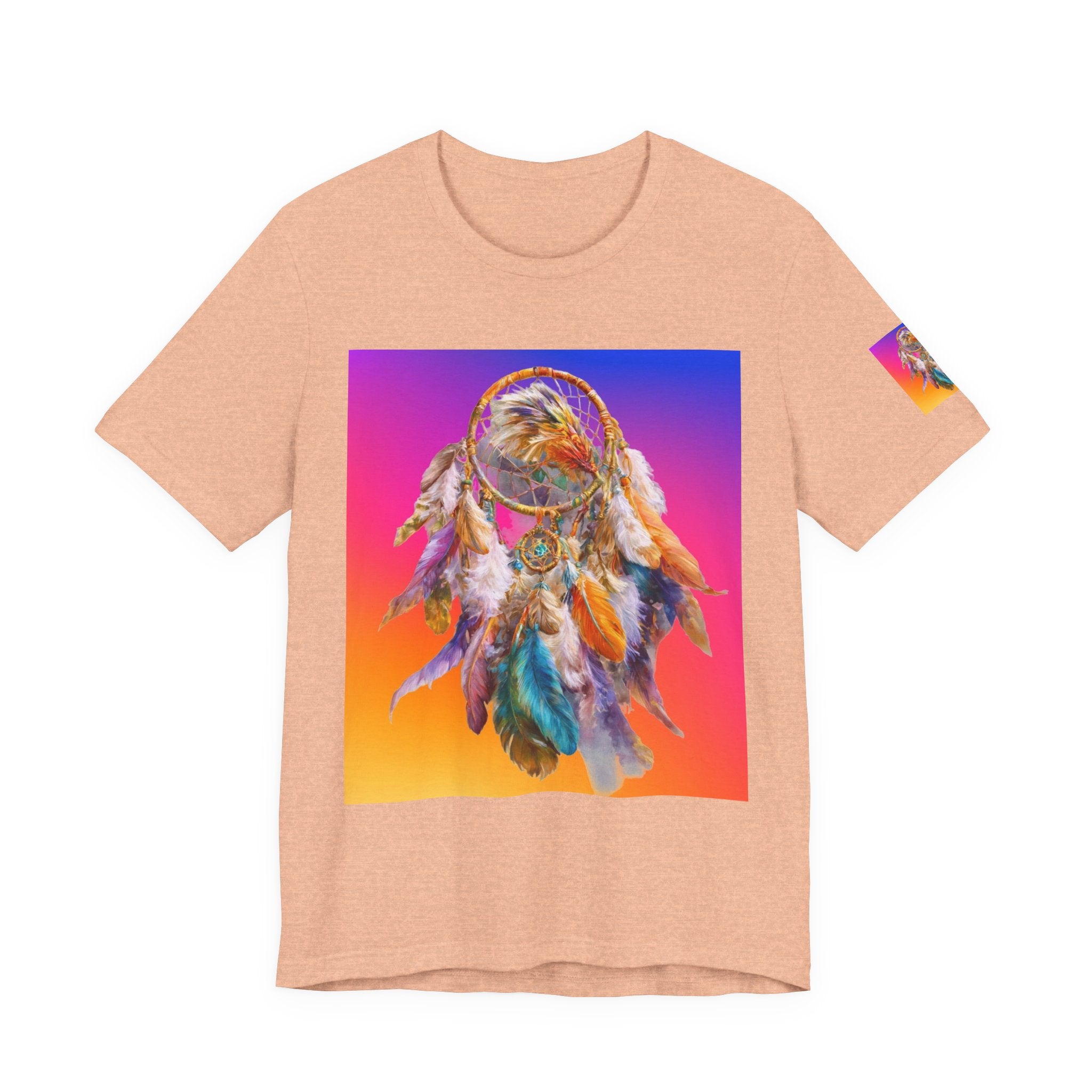 Dreamcatcher Vibes Unisex Tee - Boho Style, Festival Wear, Dreamer Gift, Spiritual Apparel, Summer Top, Unique Graphic T-Shirt