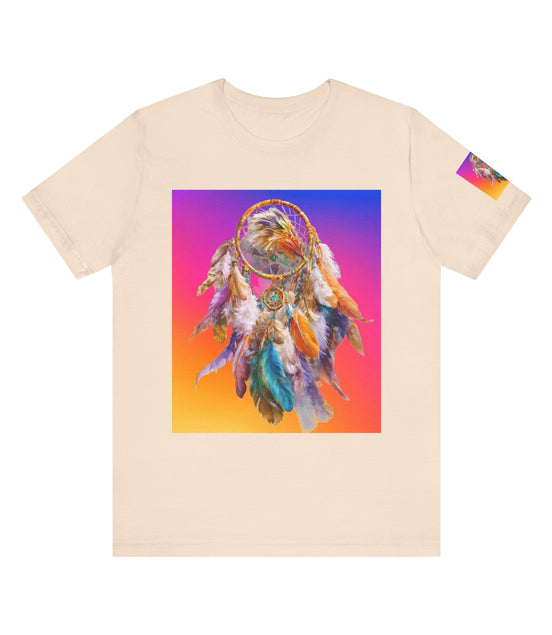 Dreamcatcher Vibes Unisex Tee - Boho Style, Festival Wear, Dreamer Gift, Spiritual Apparel, Summer Top, Unique Graphic T-Shirt