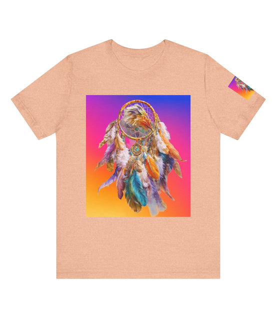 Dreamcatcher Vibes Unisex Tee - Boho Style, Festival Wear, Dreamer Gift, Spiritual Apparel, Summer Top, Unique Graphic T-Shirt