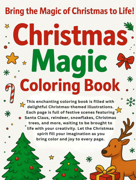 Christmas Magic Coloring Book: I LUV EZ Coloring Book