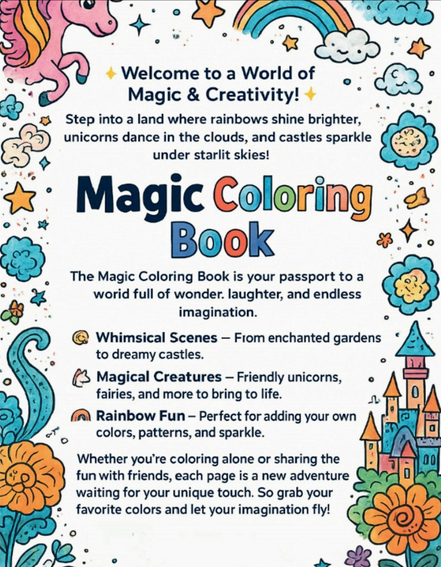 Magic Coloring Book: I LUV EZ Coloring Book